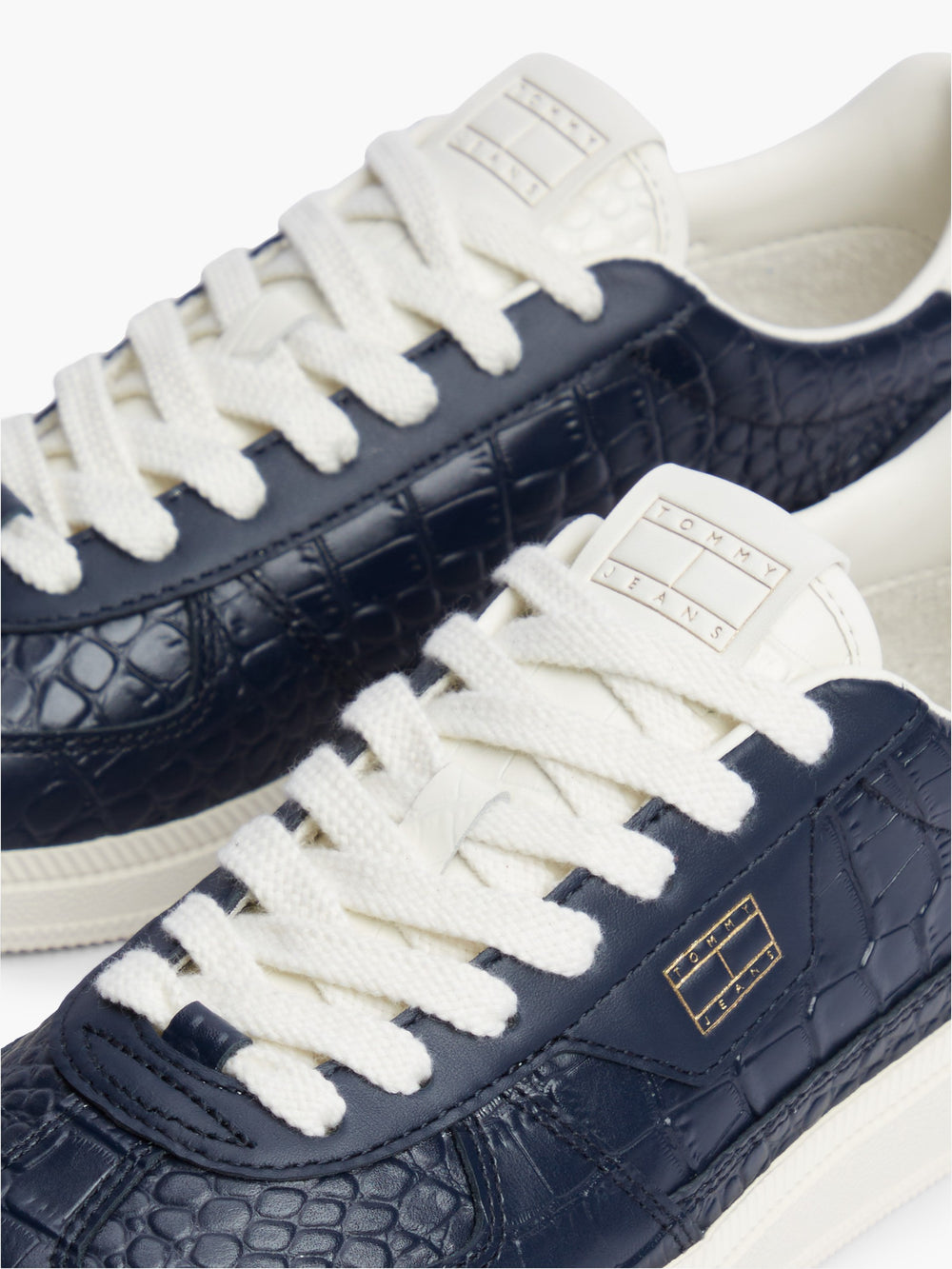 Women Croco Embossed Low Profile Sneaker