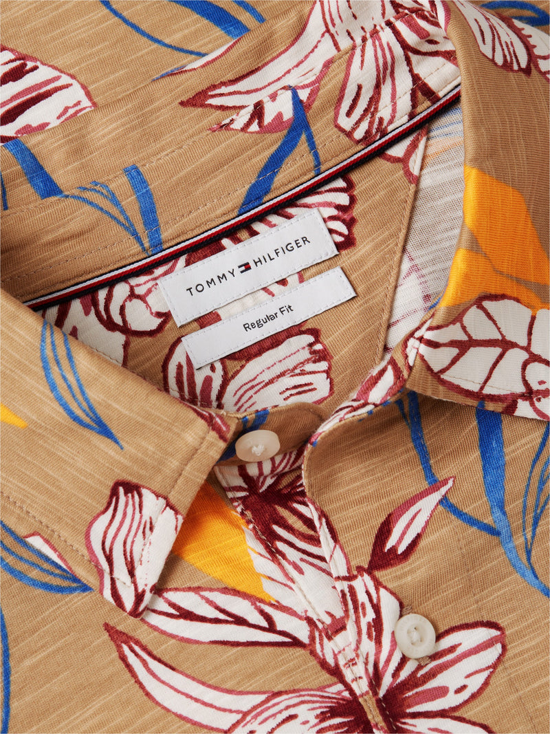 Regular Fit Floral Printed Polo