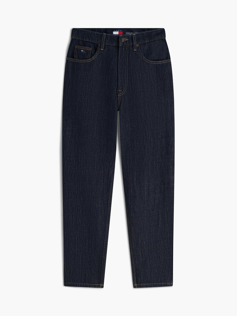 Mid Rise Dark Wash Mom Jeans