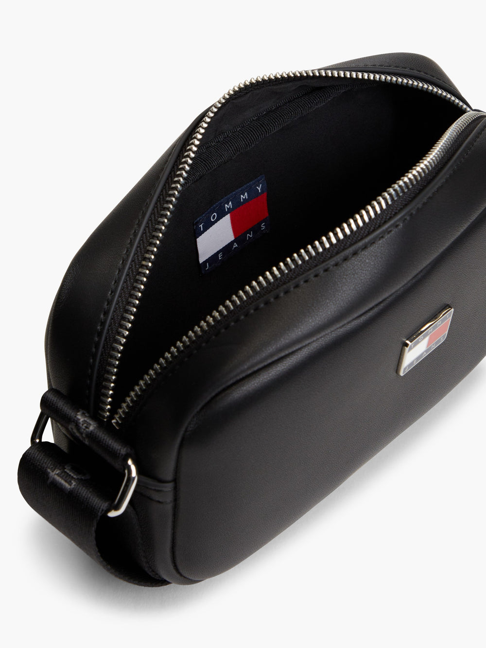 Solid Pu Crossbody Bag
