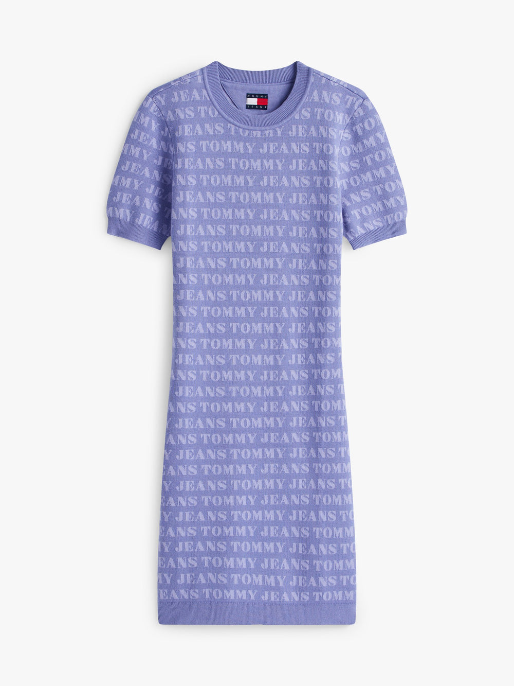 Short Sleeve Aop Sweater Bodycon Dress