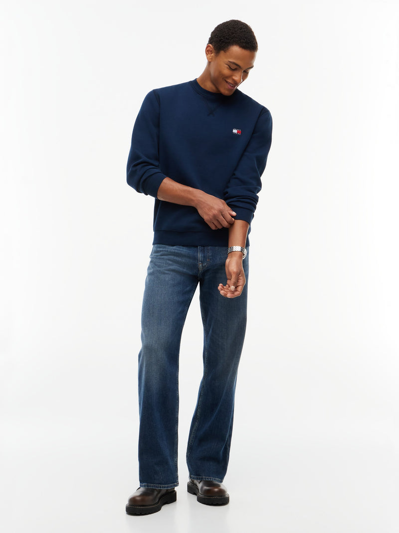 Regular Fit Fleece Crew Neck Sweatshirt