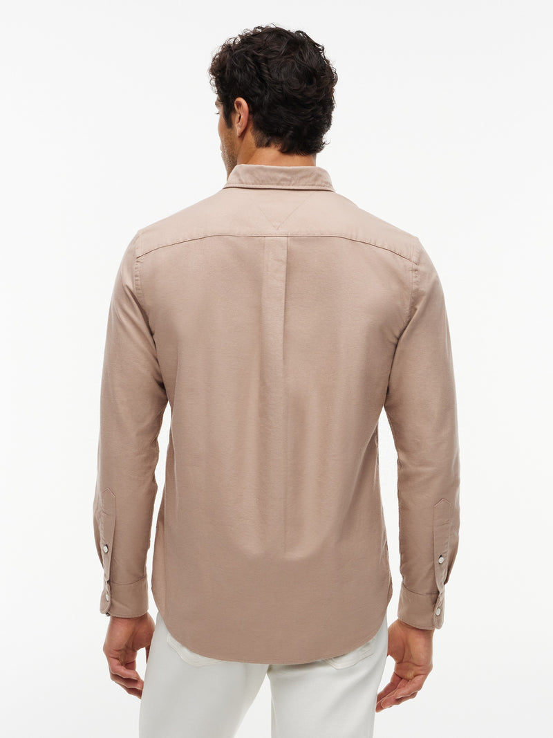 Regular Fit Solid Oxford Shirt