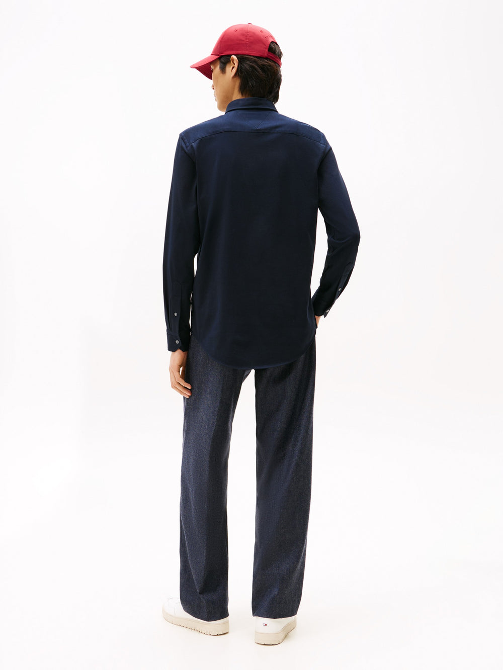 Slim Fit Solid Knit Shirt