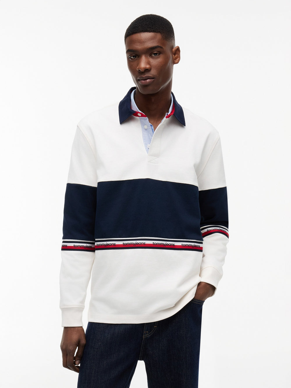 Relaxed Fit Rugby Polo
