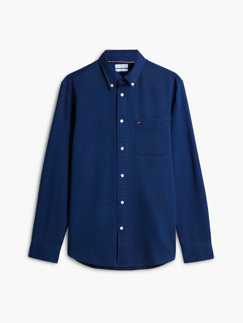 Regular Fit Solid Chambray Shirt