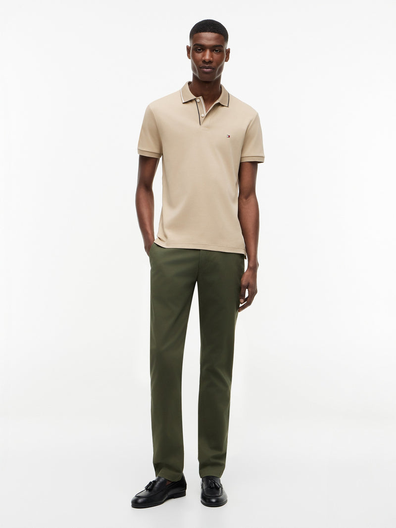 Slim Fit Interlock Polo