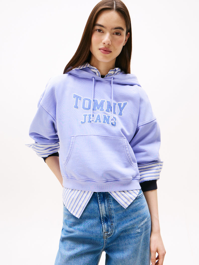 Relaxed Fit Terry Hoodie