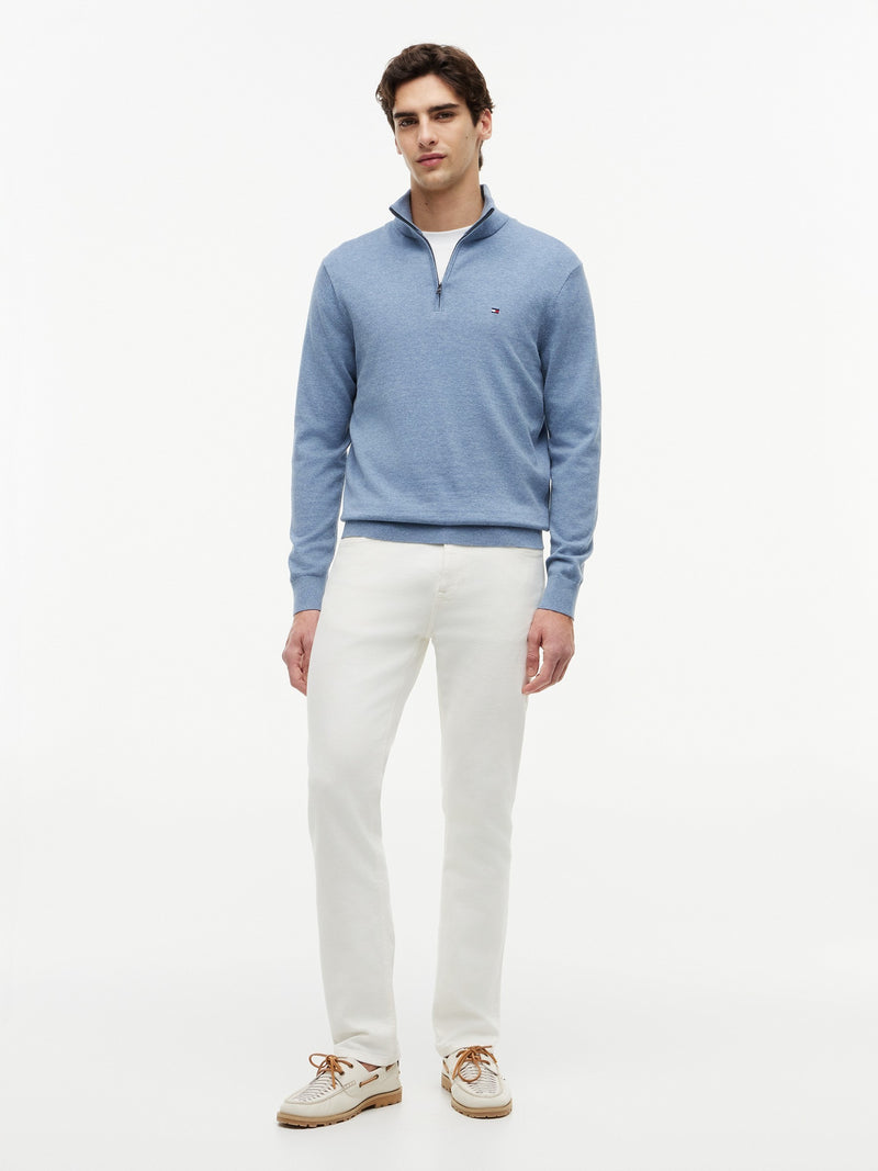 Quarter Zip Mock Neck Sweater