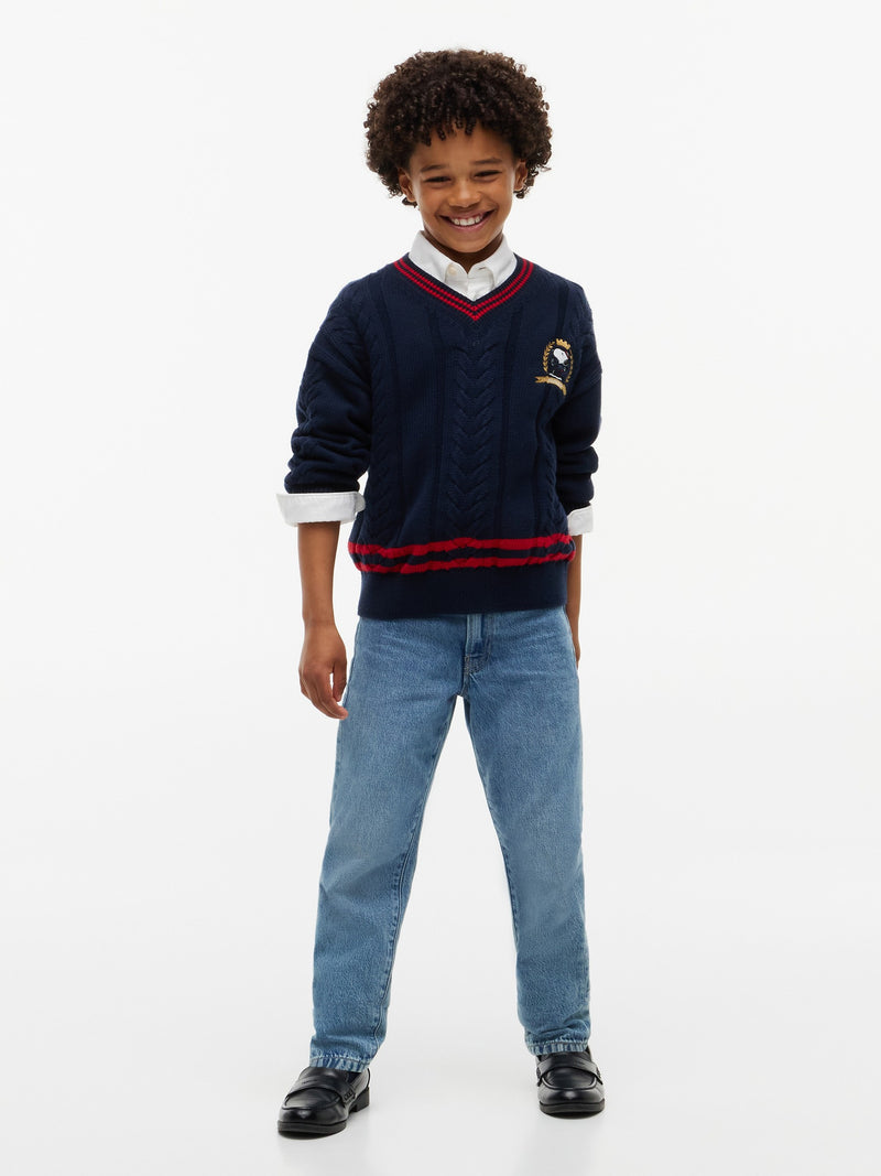 Kids Peanut Cable Knit Sweater