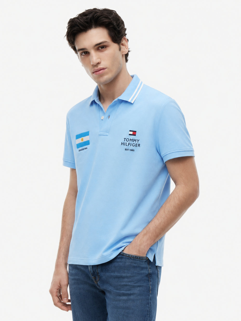 Regular Fit Graphic Pique Polo