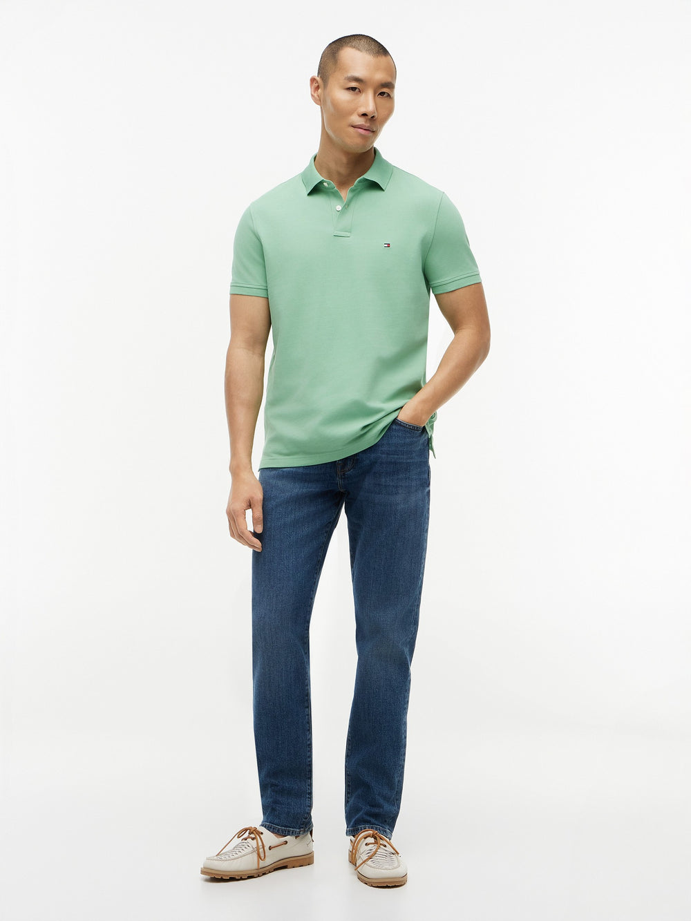 Regular Fit Solid Pique Polo