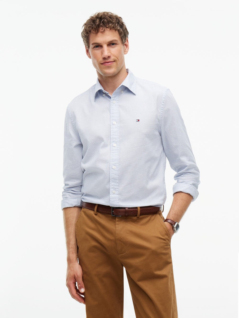 Regular Fit Texture Dobby Shirt
