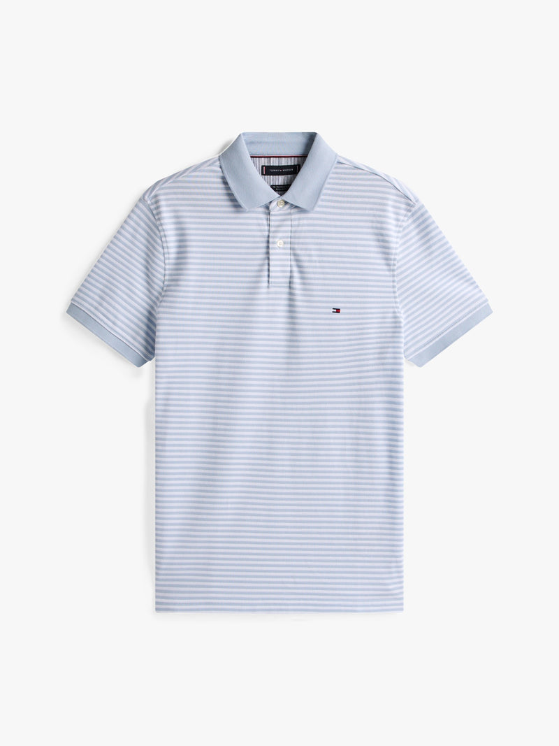 Regular Fit Striped Pique Polo