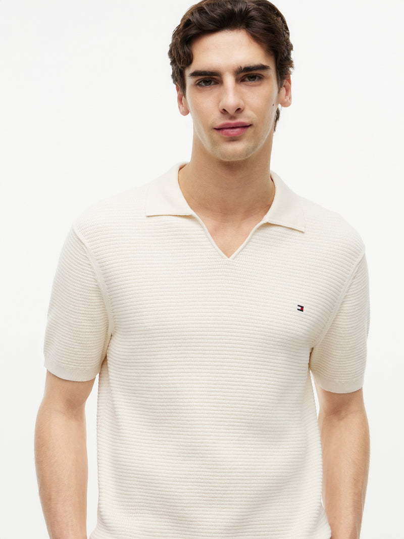 Regular Fit Flat Knit Polo
