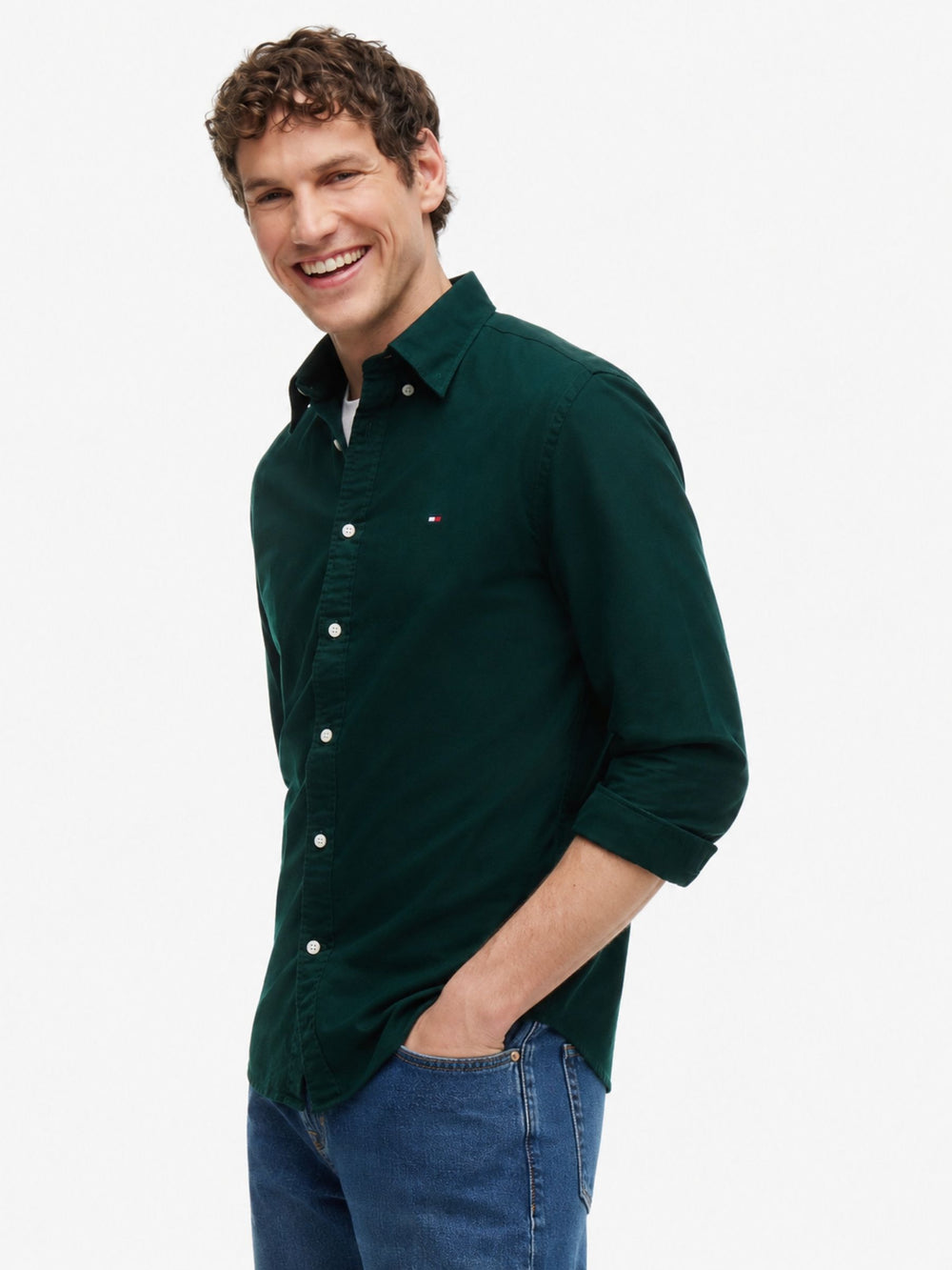 Regular Fit Solid Oxford Shirt