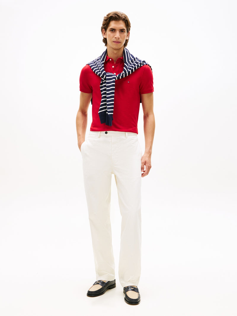 Slim Fit Solid Pique Polo