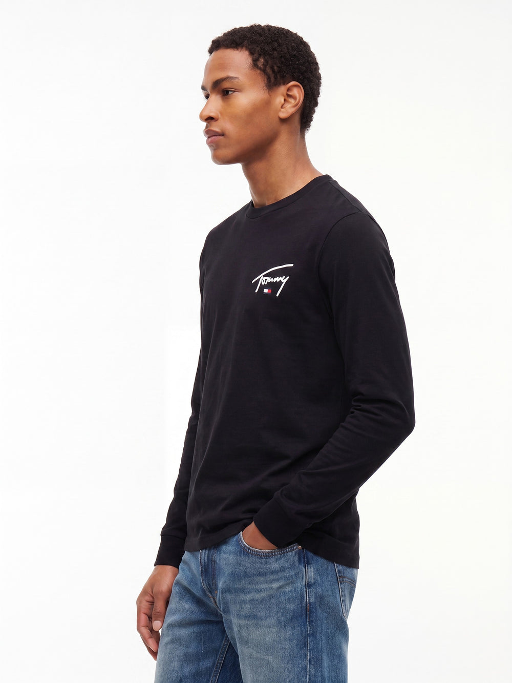 Slim Fit Signature Long Sleeve T-Shirt