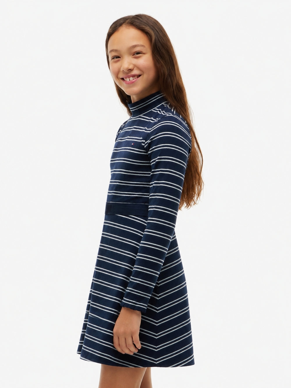 Half Sleeves Knee Length A-Line Dress