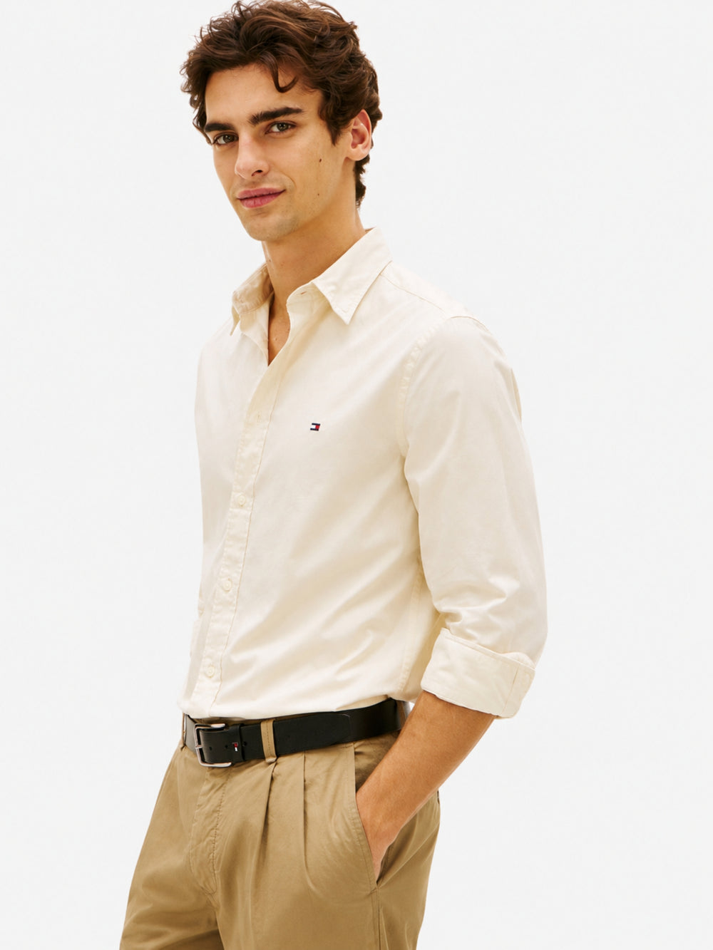 Regular Fit Solid Poplin Shirt