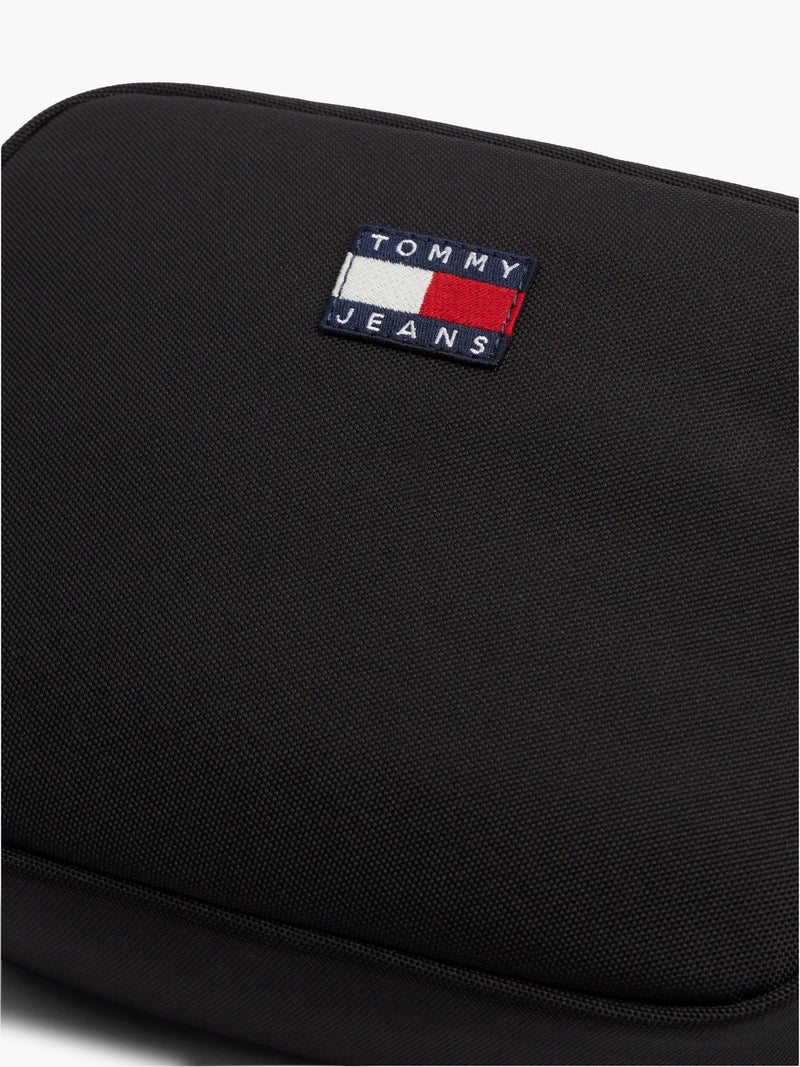 Solid Polyester Crossbody Bag