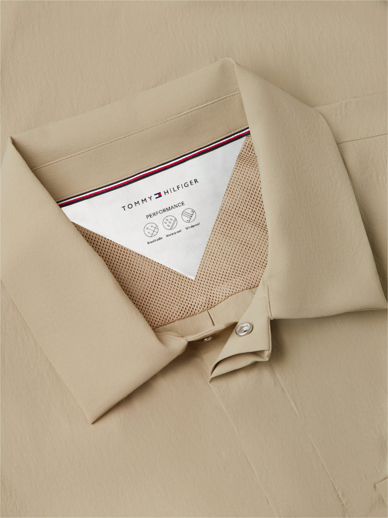 Boxy Fit Solid Poplin Shirt