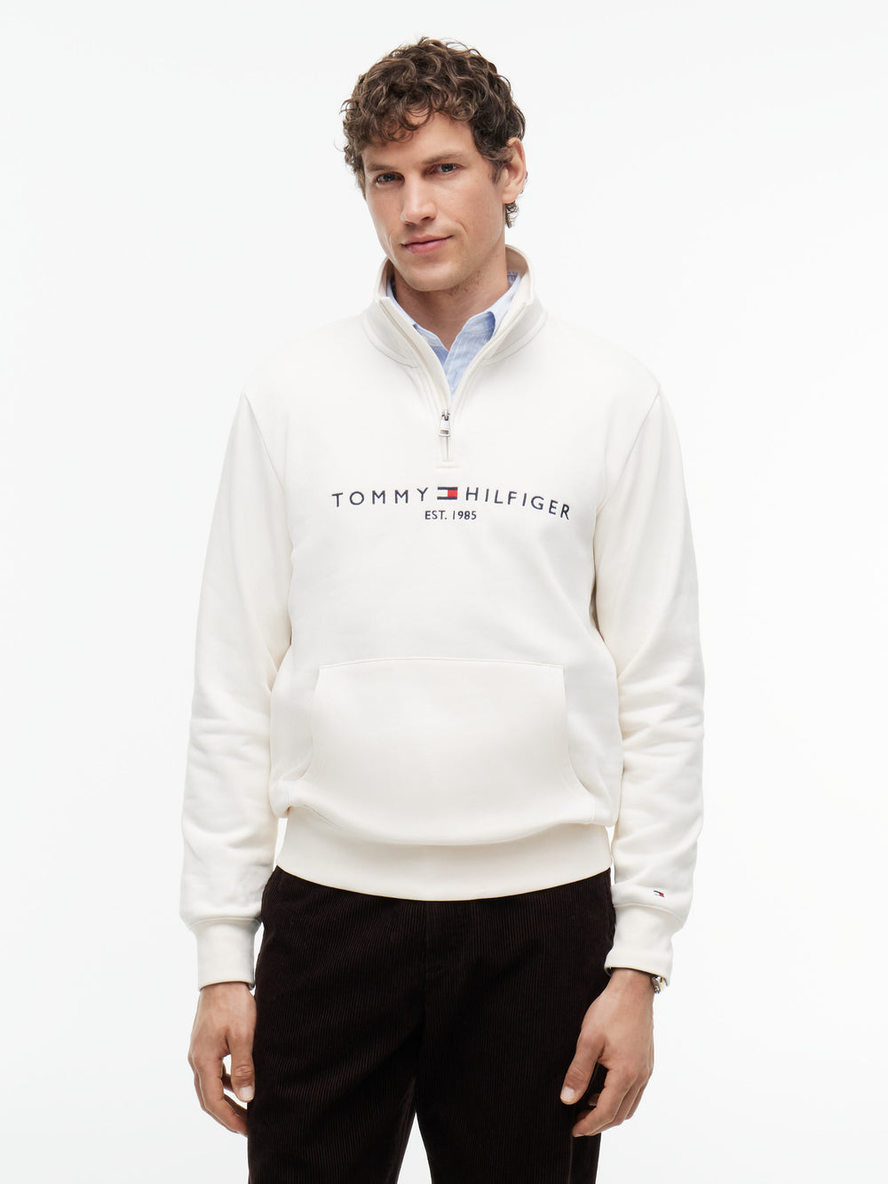 Regular Fit 1/4 Zip Fleece Sweatshirt