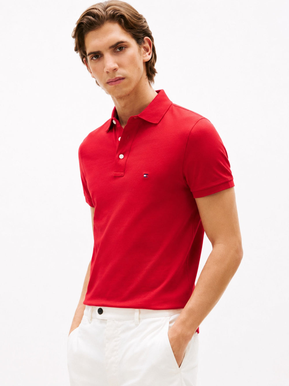 Slim Fit Solid Pique Polo