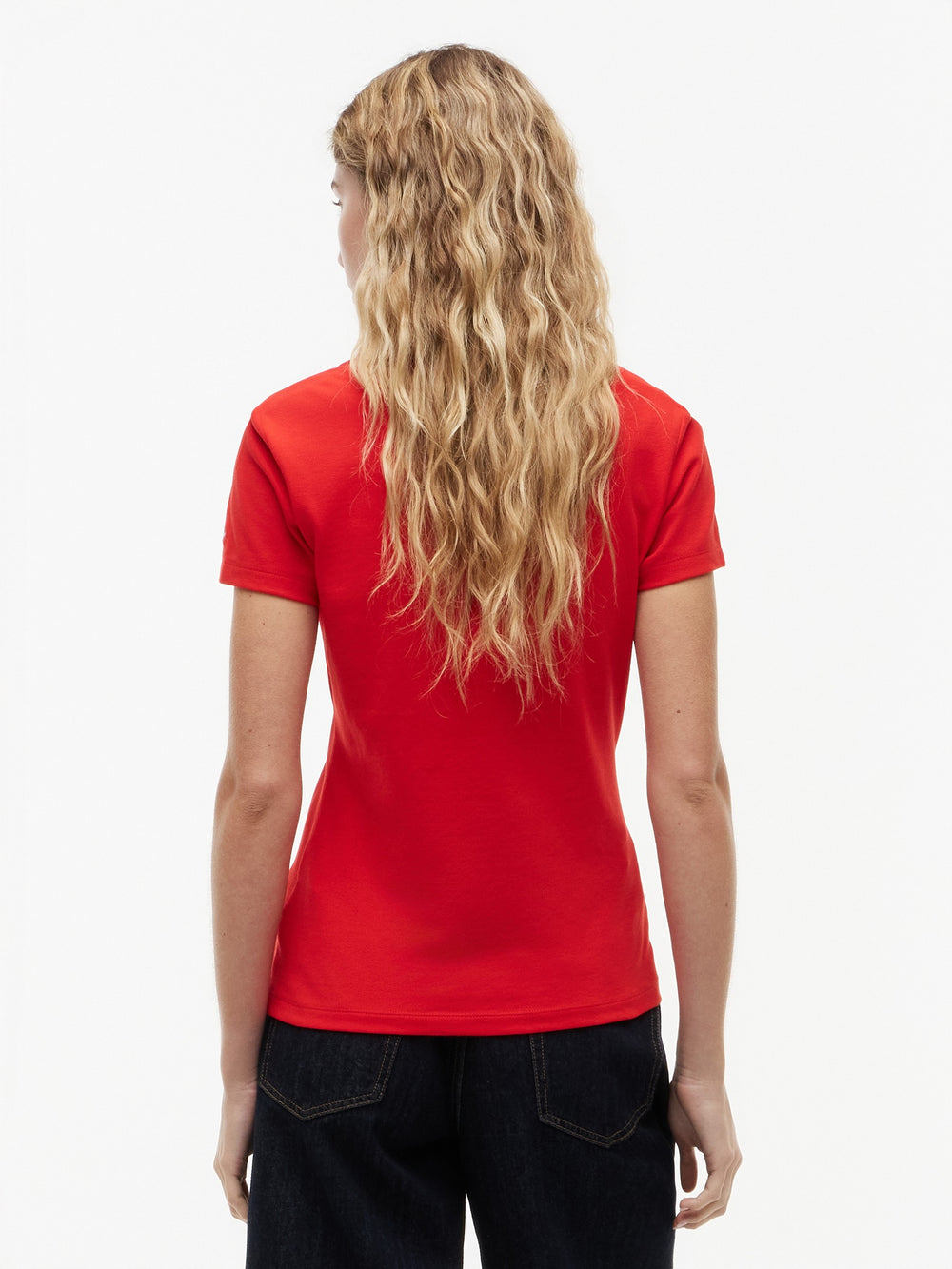 Solid Slim Fit Half Sleeve Pique Polo