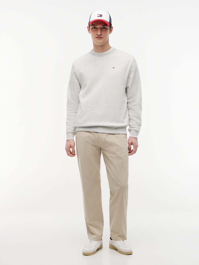 Regular Fit Brushed Fleece Crew Neck Sweatshirt