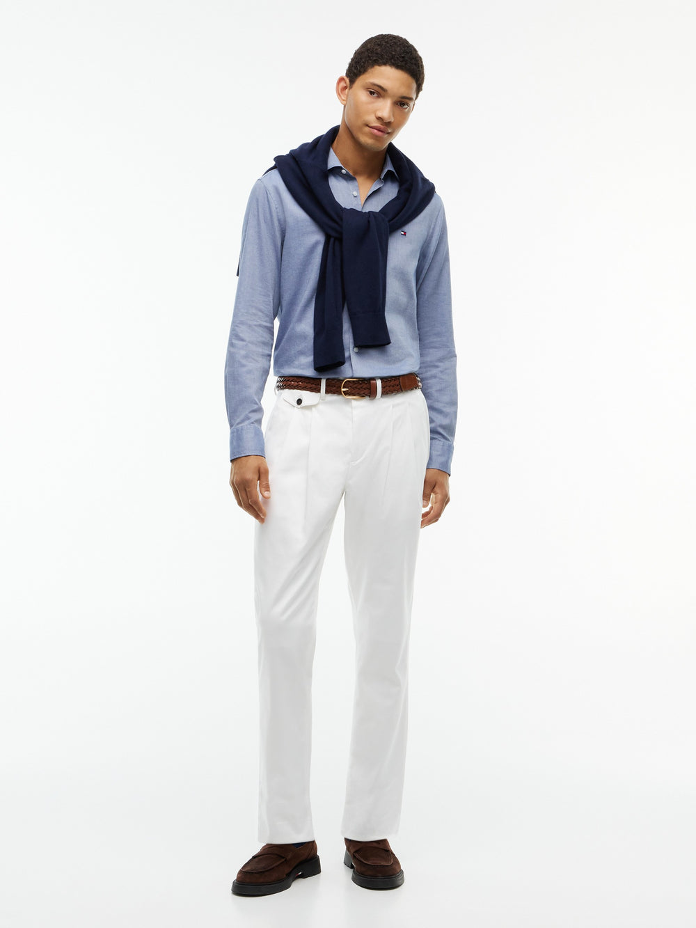 Slim Fit Solid Oxford Shirt
