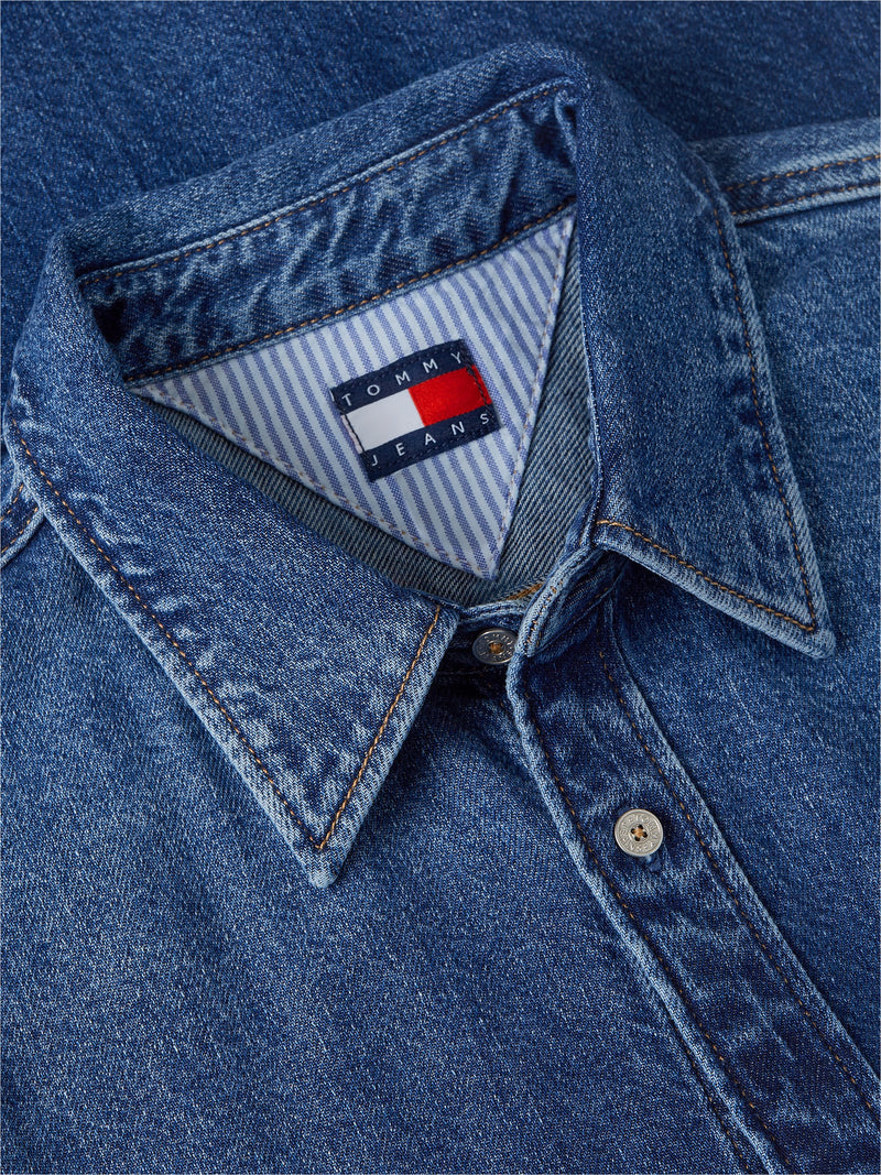 Regular Fit Washed Denim Shirt