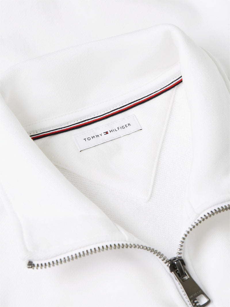 Zip Thru Terry Pullover