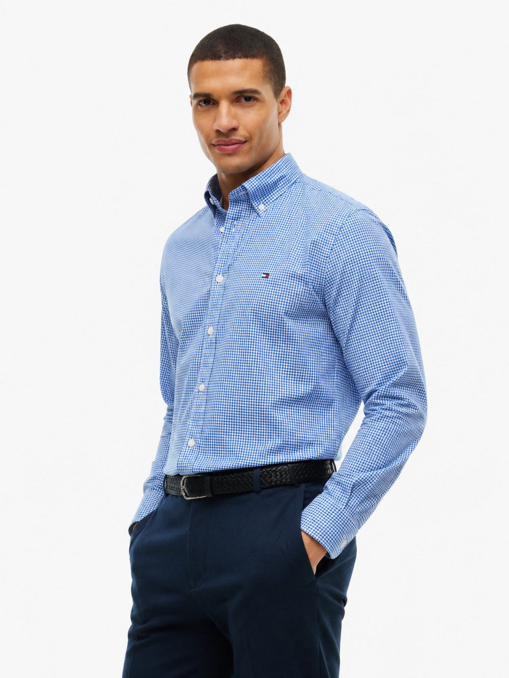 Regular Fit Check Poplin Shirt