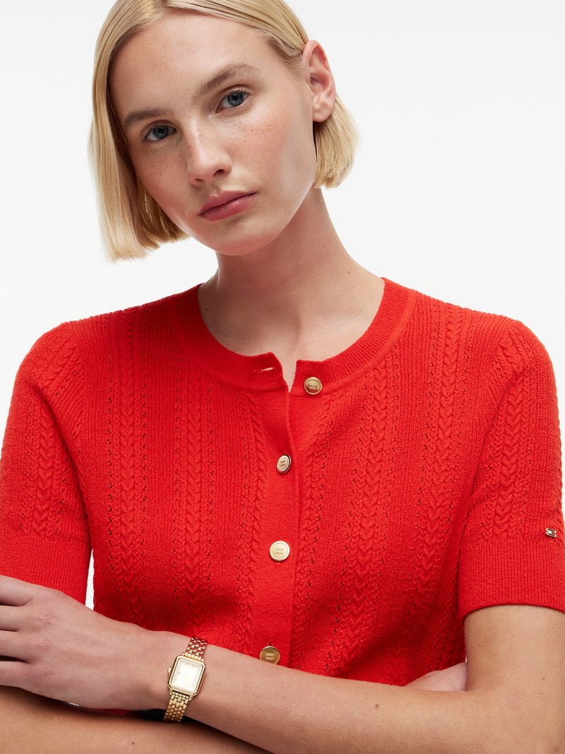 Solid Regular Fit Half Sleeve Ribbed T-Shirt