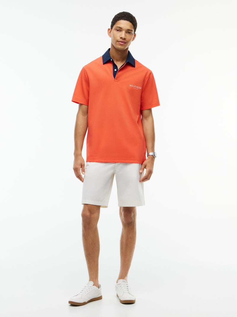 Contrast Collar Rugby Polo