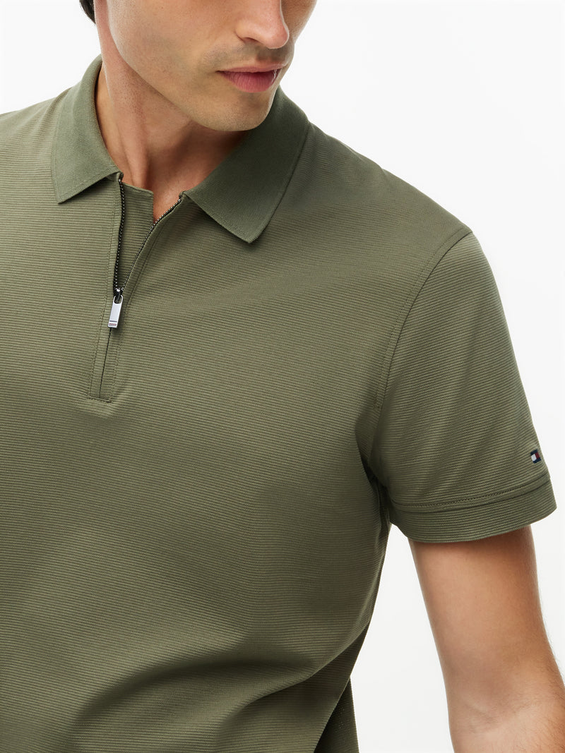 Regular Fit Zipper Polo