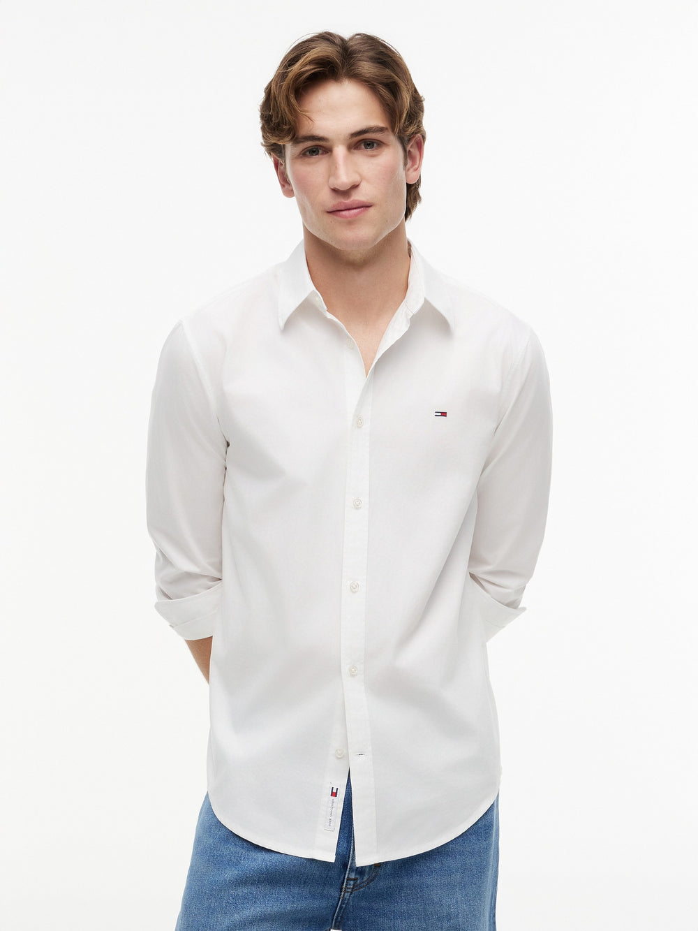 Regular Fit Solid Poplin Shirt
