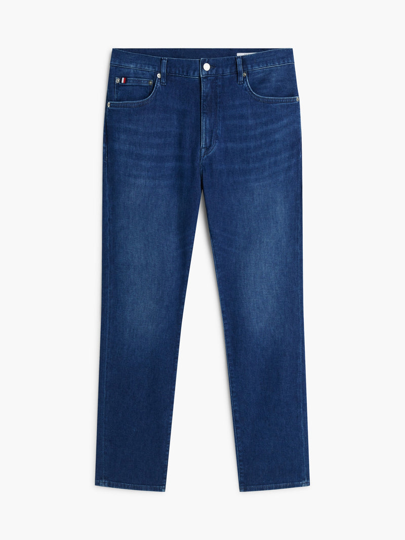 Men Denton Slim Straight Dark Wash Jeans
