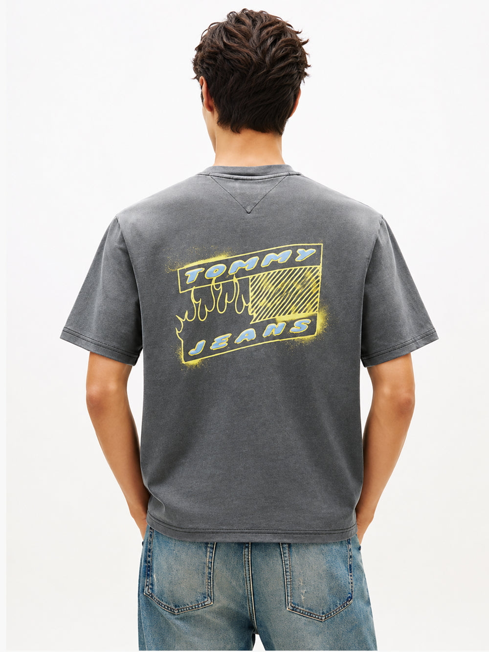 90S Fit Washed Back Graphic T-Shirt