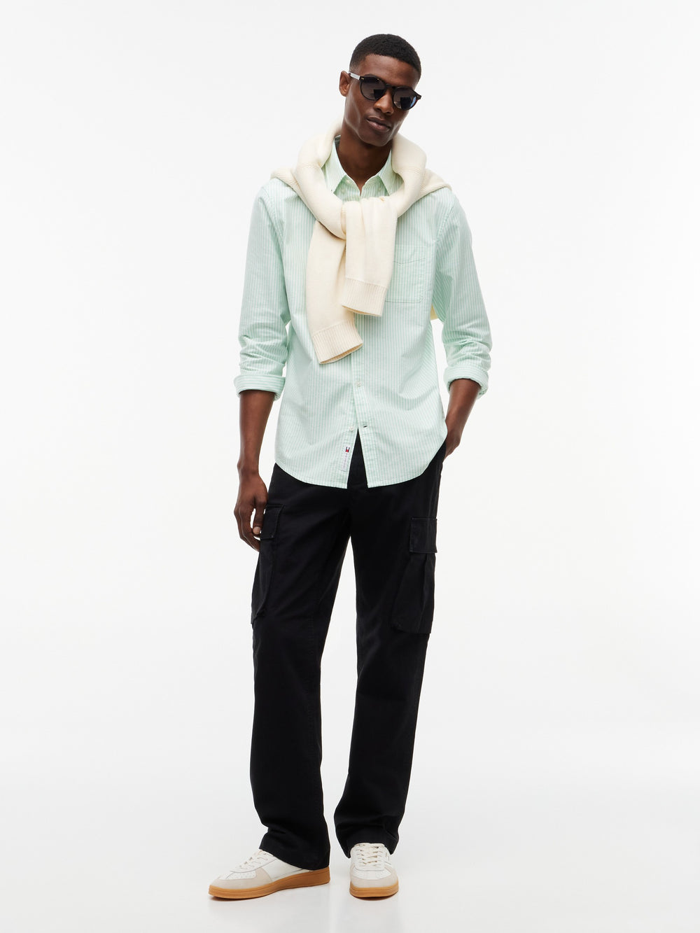 Regular Fit Stripe Oxford Shirt