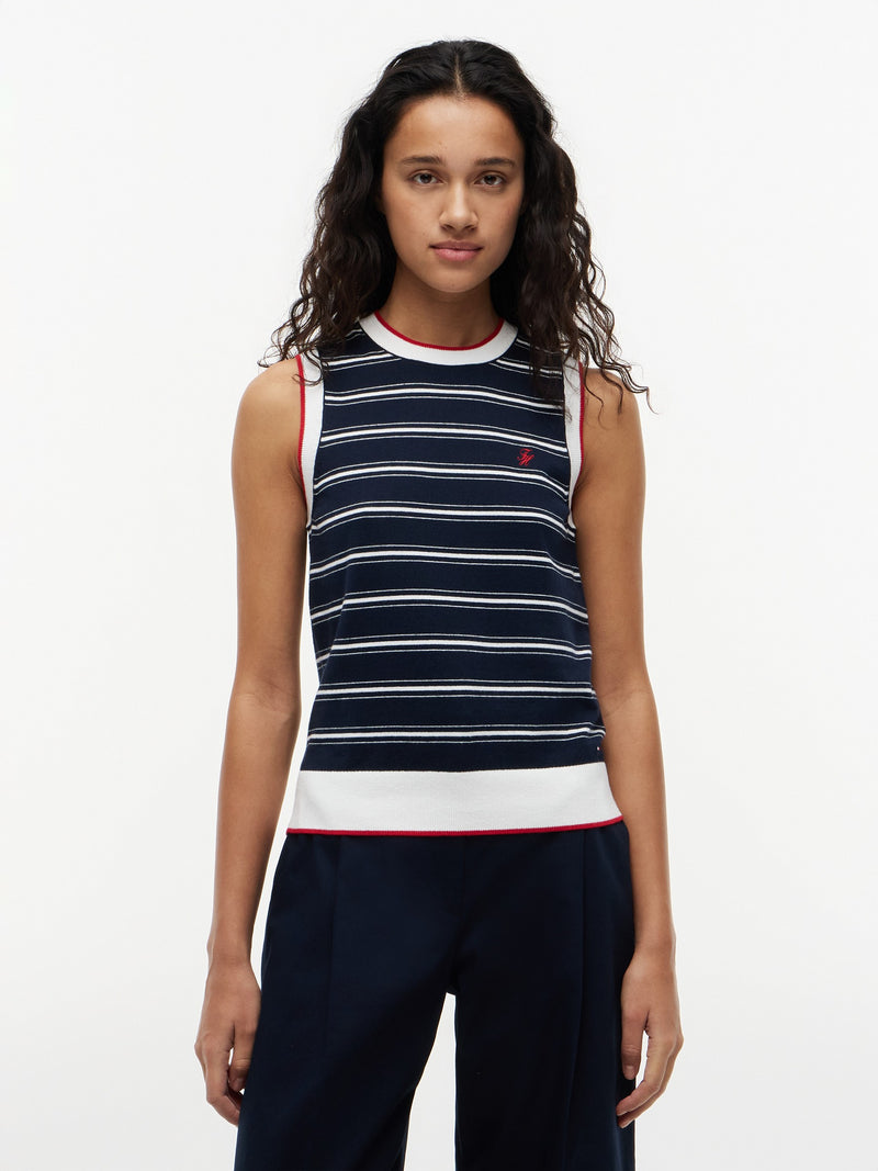 Stripe Regular Fit Full Sleeve Ribbed T-Shirt