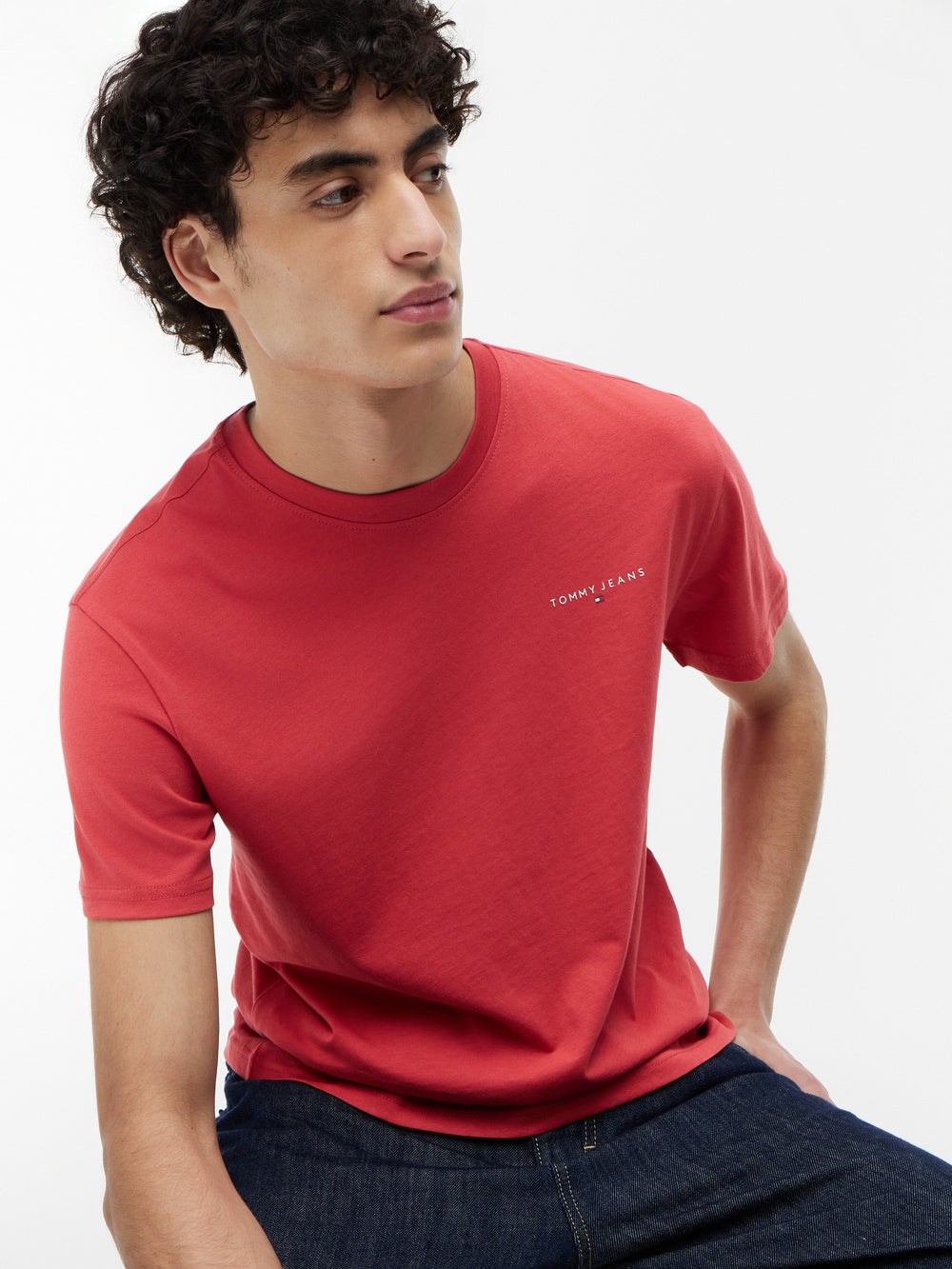 Slim Fit Linear Logo T-Shirt