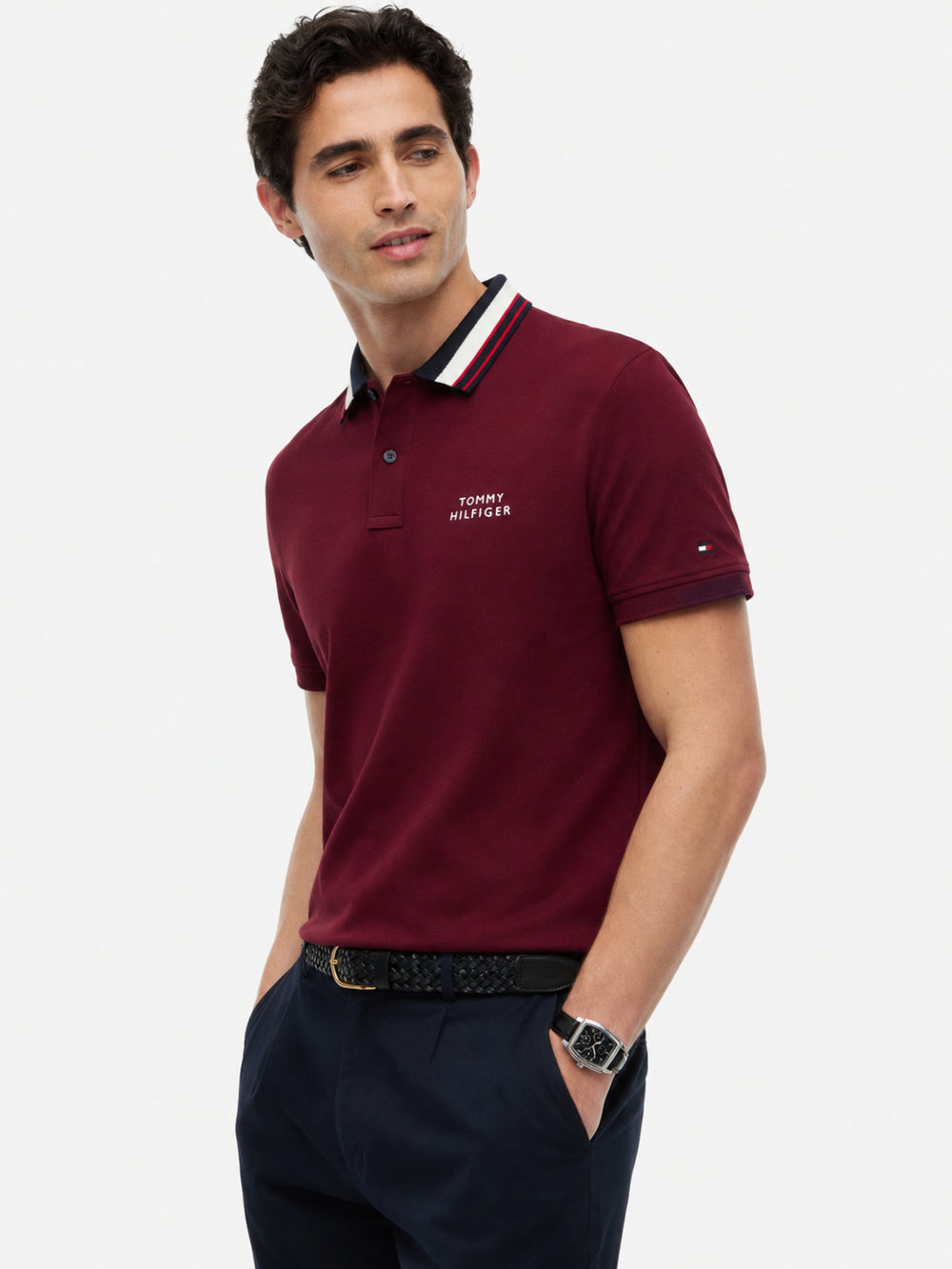 Regular Fit Collar Detailing Pique Polo