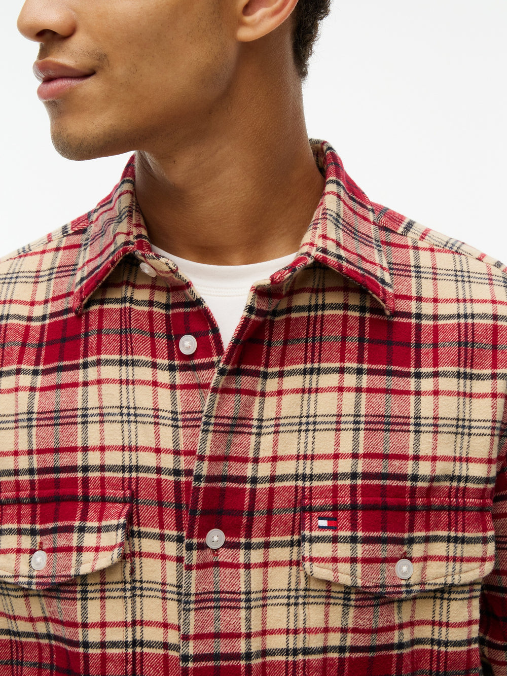 Relaxed Fit Shacket Flannel Shirt