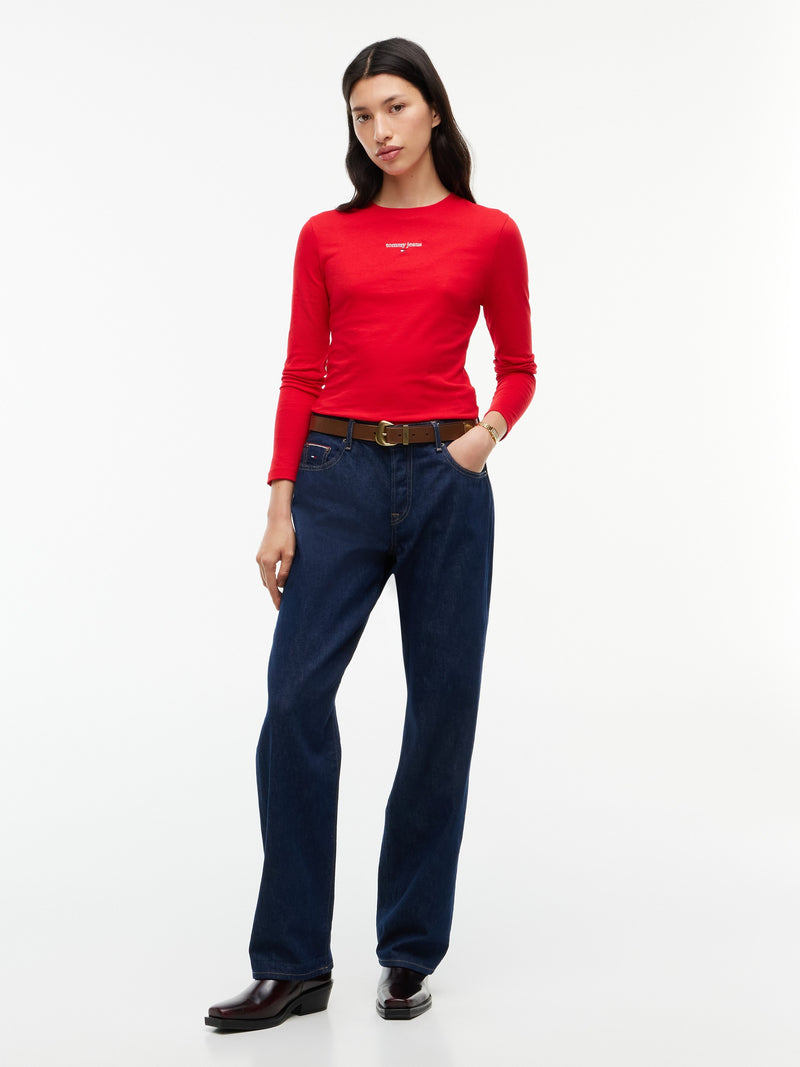 Solid Slim Fit Full Sleeve Cotton Jersey T-Shirt