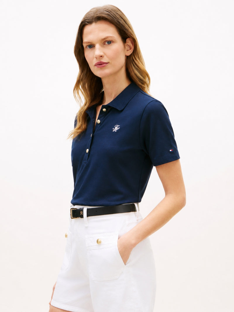 Solid Regular Fit Half Sleeve Pique Polo