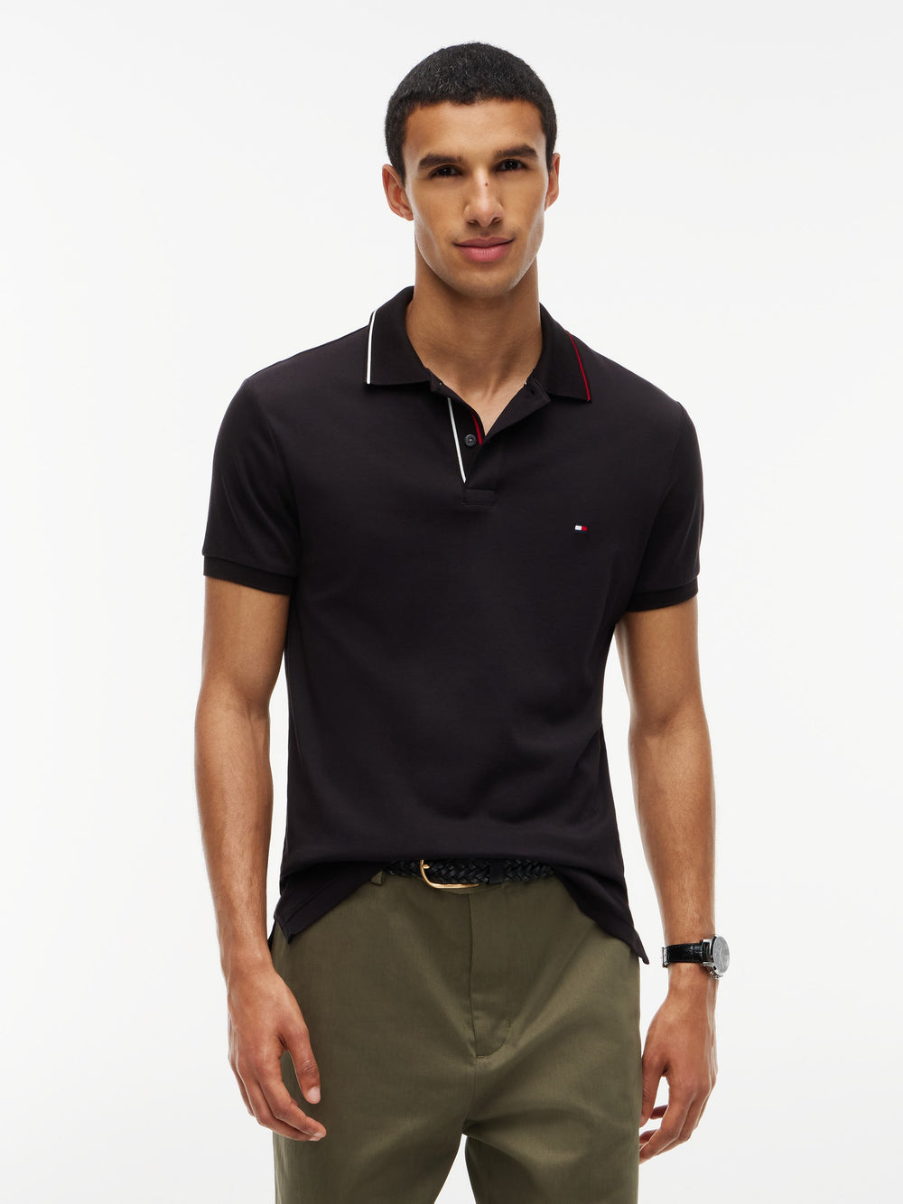 Slim Fit Interlock Polo