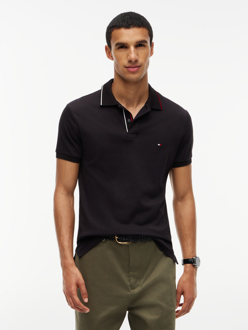 Slim Fit Interlock Polo
