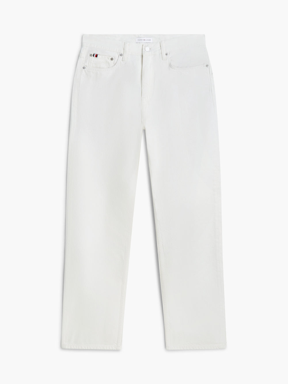 River Relaxed Straight White or Ecru Jeans